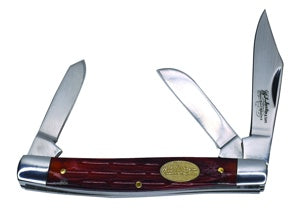 HG2427430561 Justin Stockman Knife Jigged Bone Handle- 3 Blade