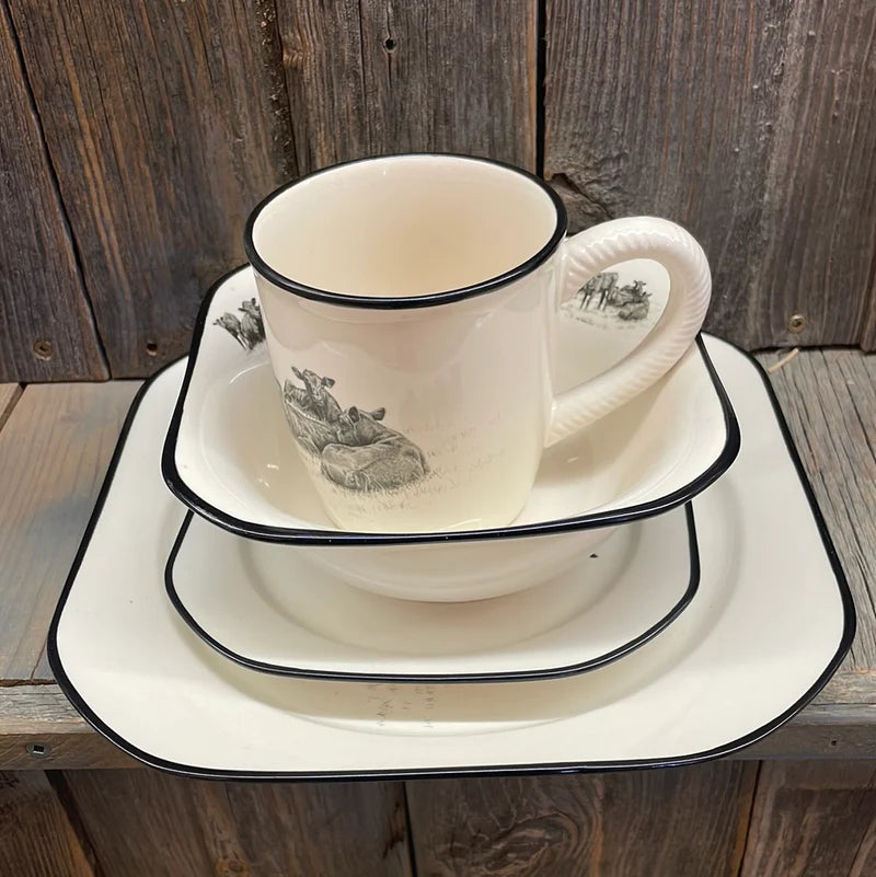 Bernie Brown Dinnerware 16pc