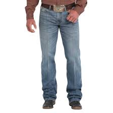 CLMB30637001- Men's Cinch Jeans- Grant medium Stone