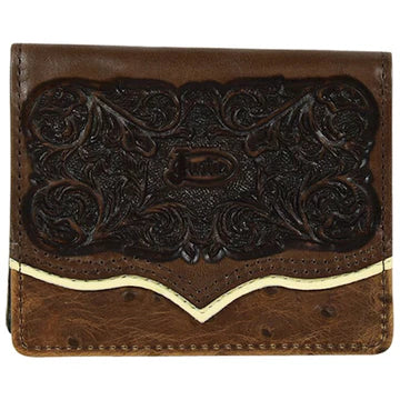 HG2172783W2 Justin FP Bifold Wallet Ostrich w/Tooling