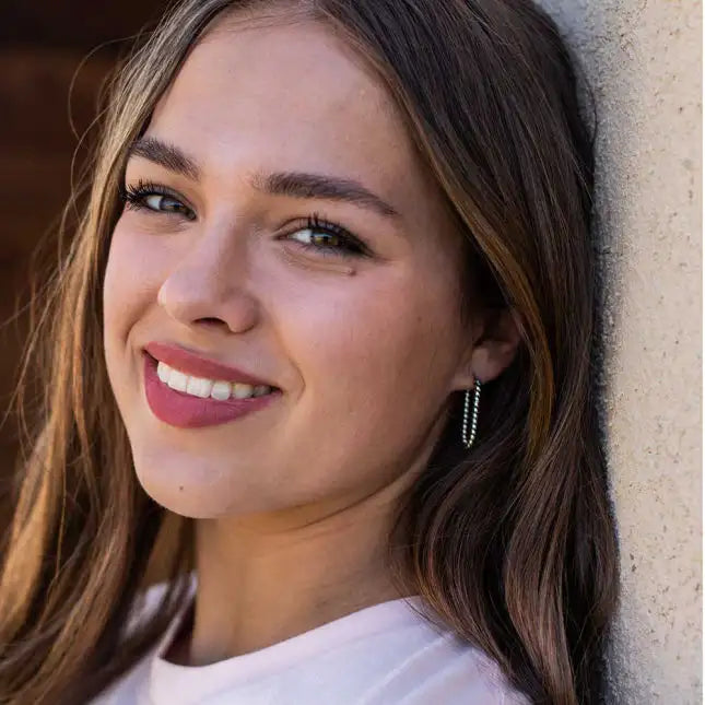 BGER5625 Earrings - Rustic Rope Hoop