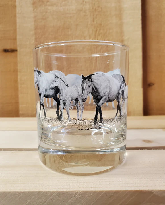 Bernie Brown Glass 6 piece - Whiskey Glasses