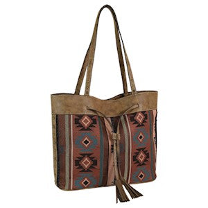 BG2182747 Justin Ladies Tote Aztec Jacquard