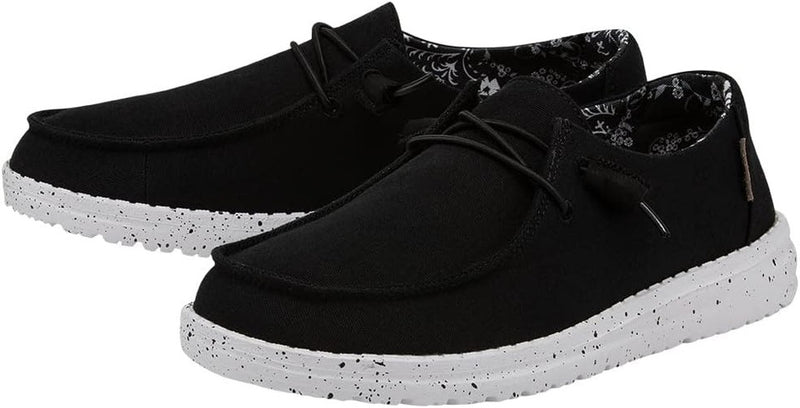 CL40902-0YF-6 Hey Dude Women's- Wendy Stretch- Black Odyssey