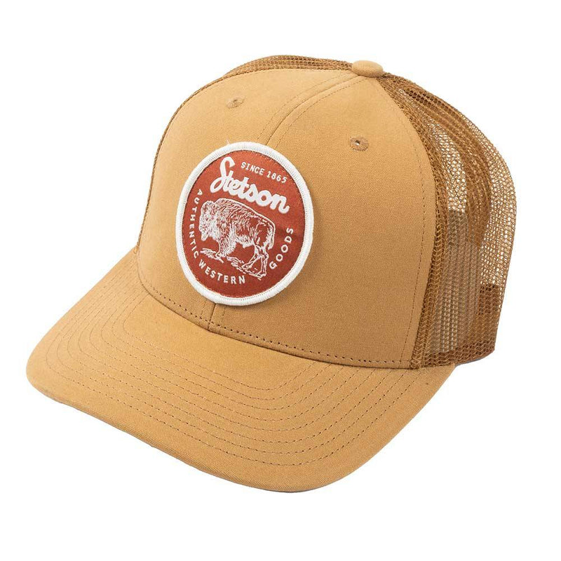 CL07-077-0102-0107 Stetson Ball Cap Tan Authentic Western Goods