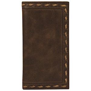 BG2005767W3 Justin Men's Rodeo Wallet Whip Stitch