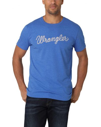 CL112344-XL-BLUE Wrangler Mens T-Shirt