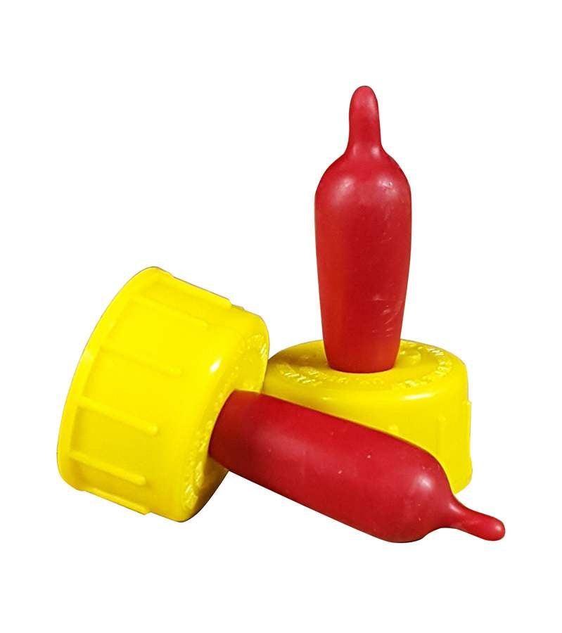 AC056-034 Nipple Lamb Pritchard red w/yellow