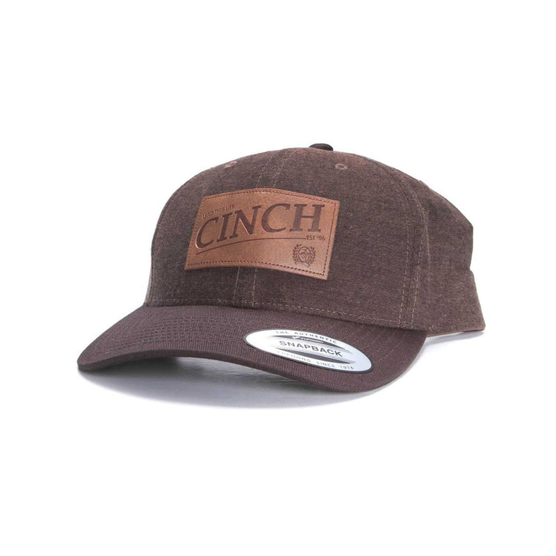 CLMCC0654002--Brown Ball Cap Cinch Snap Back