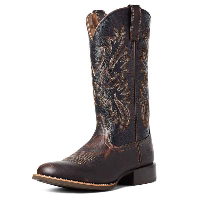 CL10035894 Dark Brown / Black Ariat Mens Cowboy Boot Sport Doolin 4LR
