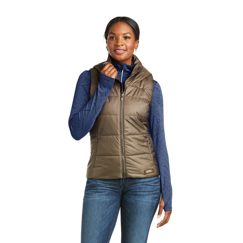 CL10037249-M-Ban/Bark Womens Ariat Harmony Vest