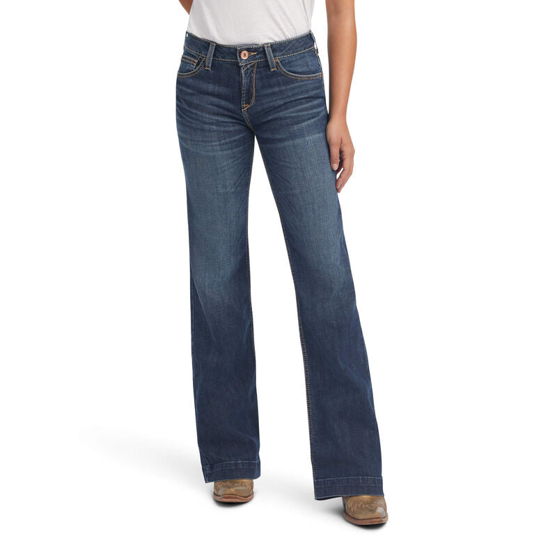 CL10041107 Ariat Ladies Jeans Trousers Maggie Wide- Pasadena