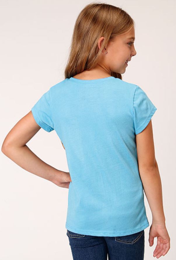CL03-009-0513-4054 Girls Roper Poly Rayon Jersey S/S Shirt