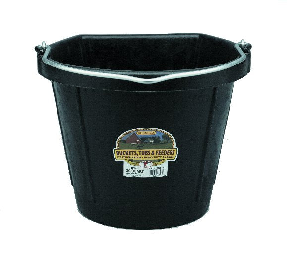 AC115-414 Pail Bucket Rubber Flat Back 20qt