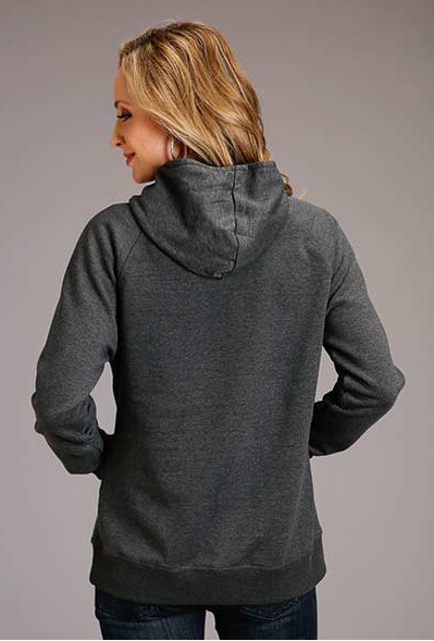 CL11-098-0562-7085 Womens Hoodie- Field Of Cactus Screen Print