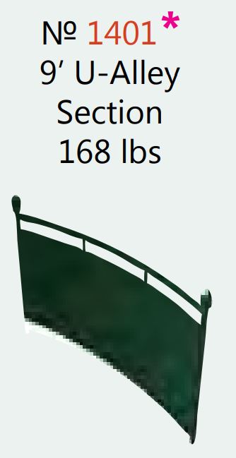 LE1401 U-Alley -9' Section 66h