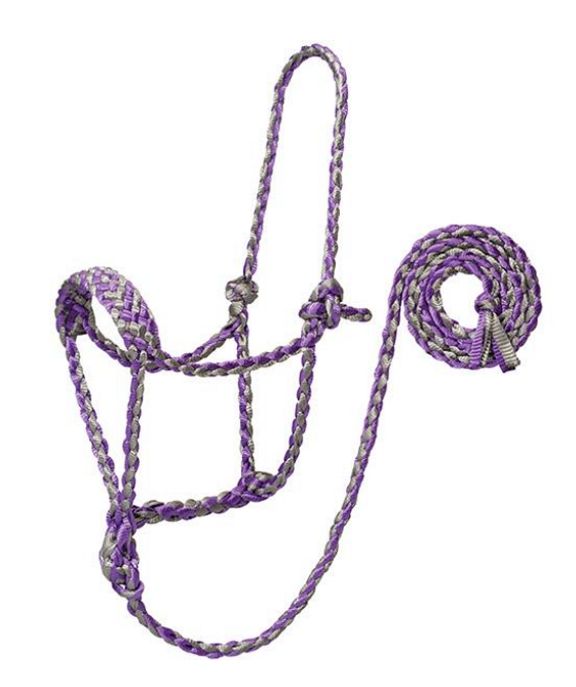 TK16-408--Purple Mule Tape Halter w/10' Lead Rope