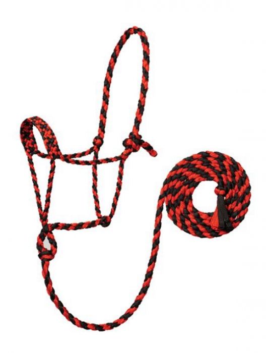 TK16-408--Red Mule Tape Halter w/10' Lead Rope