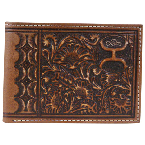 BG1700161W1BR Wallet Hooey Signature BiFold Chestnut Tooling