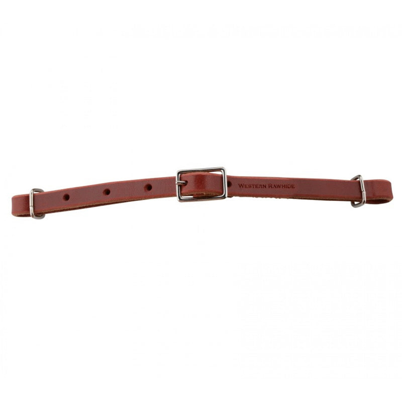 TK172423-55-1/2" Leather Curb Strap Burgundy