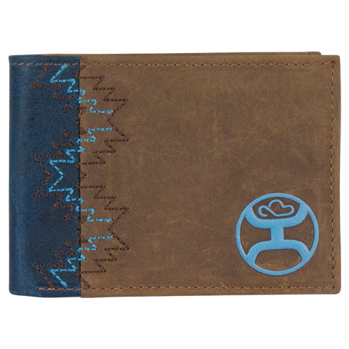 BG1989161W4 Wallet Hooey BiFold Brown/Navy/TQ