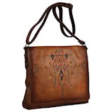 BG2032692 Purse -Catchfly - Crossbody Cognac w/Embroidery