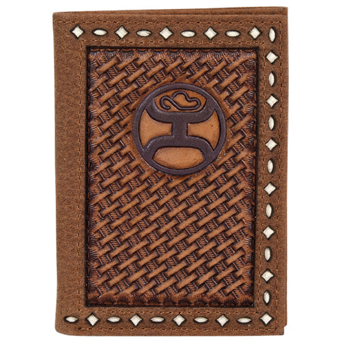 BG2041322W3 Wallet Hooey TriFold Basketweave