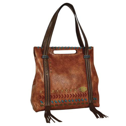 BG2042628 Tote CatchFly Bailey Russet w/Lacing