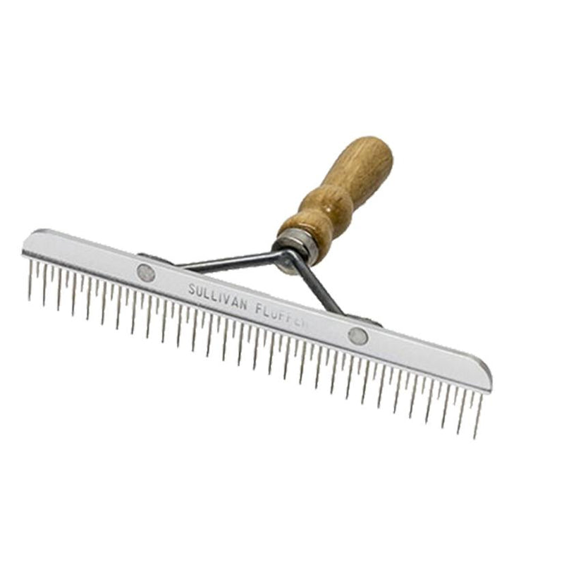 ACCOMB*W-BF Comb Blunt Fluffer Aluminum c/w Wood Handle