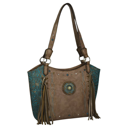 BG2088491 Purse Justin TQ w/Ash Brown & Fringe