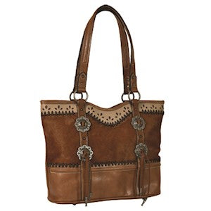 BG2110491 Justin Tote Bag Hair on w/ Concho
