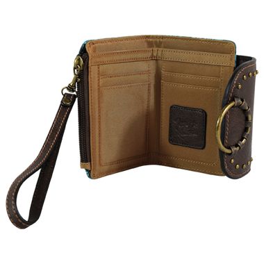 BG2118735W Wallet - Tony Lama - Turquoise Tooling