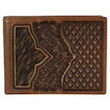 BG2122814W9 Wallet - Justin - Bifold Brindle Inlay