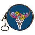 BG2168793--CowSkull Coin Purse - Catchfly - Round
