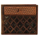 BG2172768W3 Wallet - Justin - Back Pocket Bifold Brindle Inlay