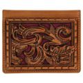 BG2172783W6 Wallet - Justin - Front Pocket - Maroon Inlay