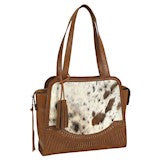 BG22091794 Purse -Catchfly - Satchel Chestnut w/ Hair On