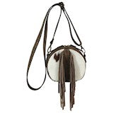 BG22094835HAR Purse - Tony Lama - Crossbody Hair-On-Hide w/Fringe