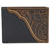 BG22099138W2 Wallet - Tony Lama - Bifold Pebbled Leather w/ Tooled Accent