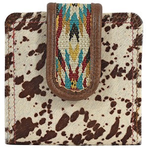 BG23050674W Justin Mini Bifold Wallet Cowhide Aztec