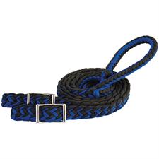 TK35-2051 B1 Rein Barrel Braided B1 BK/BLue