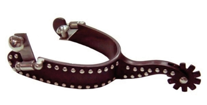 TK258-937 Spurs Mens Antique Brown w/Dots