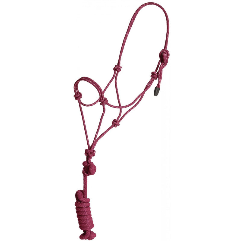 TK292984--Bur/Tan Halter Mountain Rope & Lead Mustang