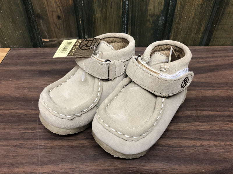 CL09-016-0606-0320-2-Tan Cowboy Boot Roper "Cowbabies Gum Sticker" Infants