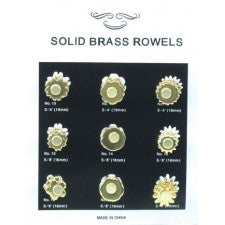 TK335955 Rowels - Brass Solid/5/8-3/4 Sold by the PAIR