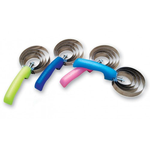 TK374421--Hot Pink Curry Comb S.S Reversible Plastic Handle