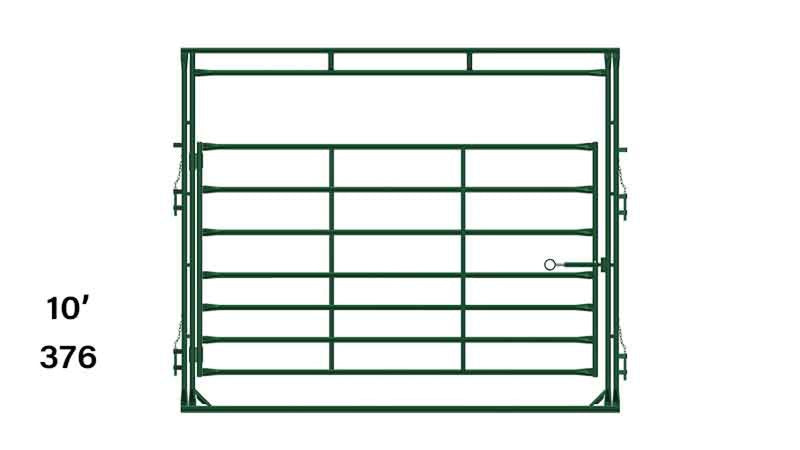 LE376 Corral F&G 10'w x 8'hx6'h Gate