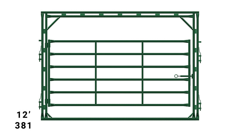 LE381 Fr & G 12'x8' w 6' Gate