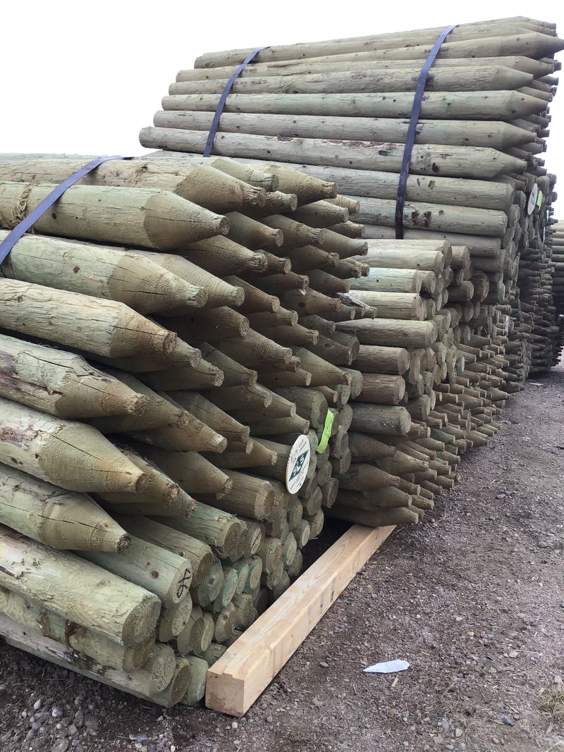 FE346 Spray Utility Posts 3-4"x 6' Treated UTILITY 100/bundle