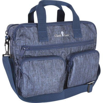BGCR/LTP--Navy LapTop Bag Classic Equine